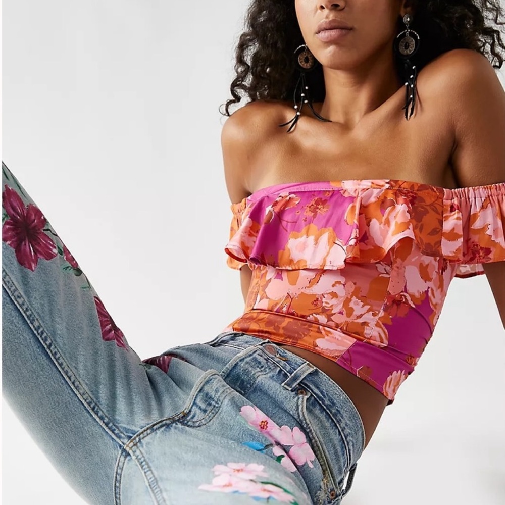 NWOT Free People Mimi Off Shoulder Top
